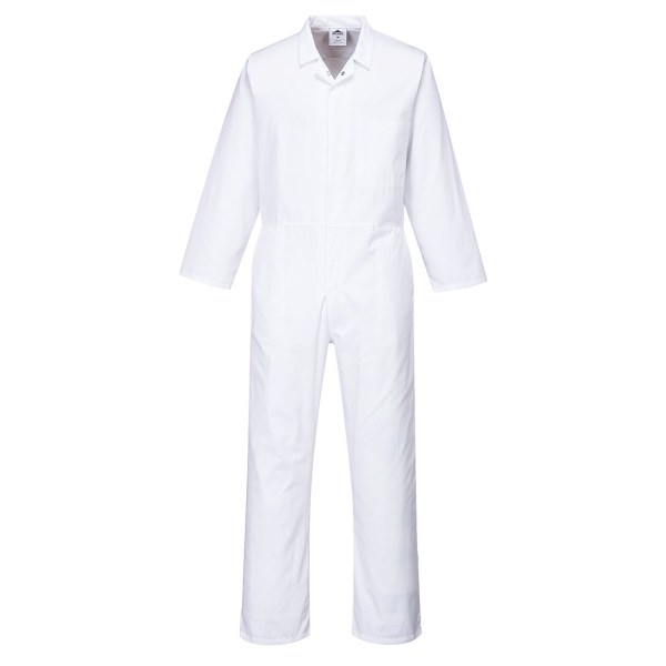 Portwest White Food Coverall 