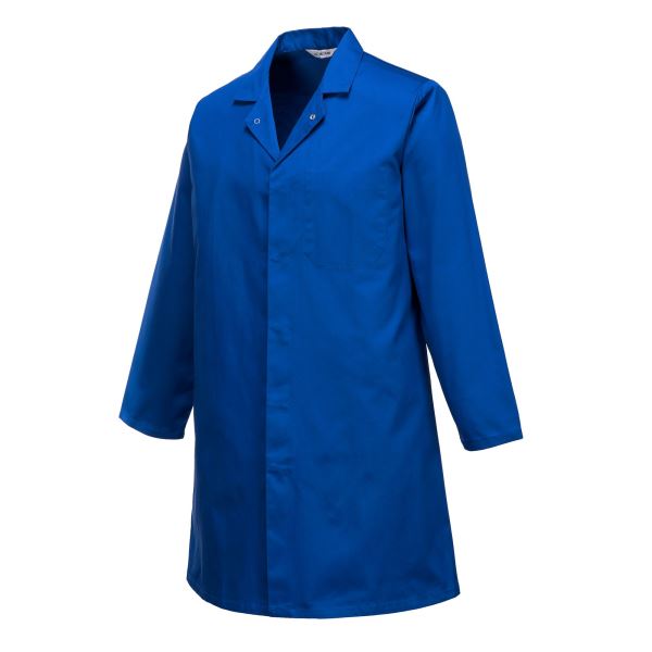 Portwest Royal Blue Men’s Food Coat, One Pocket 