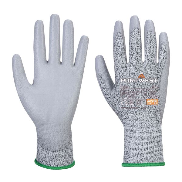 Portwest Grey LR Cut PU Palm Glove 