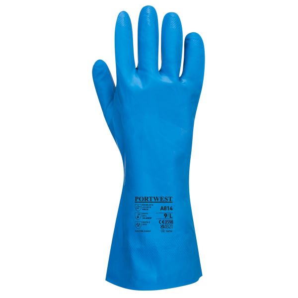 Blue Food Approved Nitrile Gauntlet 