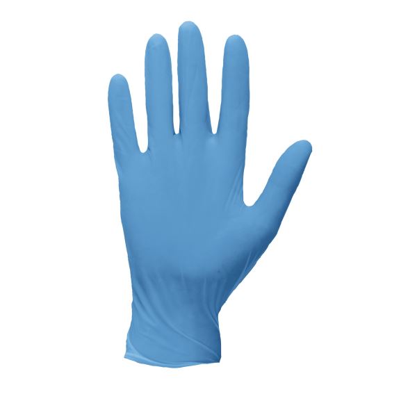 Blue Powder Free Nitrile Disposable Glove (Pk100) 