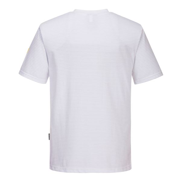 Portwest White Anti-Static ESD T-Shirt S/S 