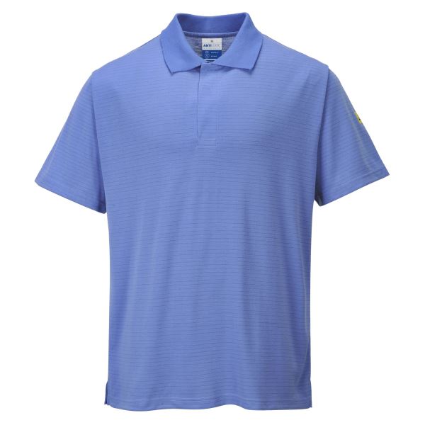 Hamilton Blue Anti-Static ESD Polo Shirt S/S 