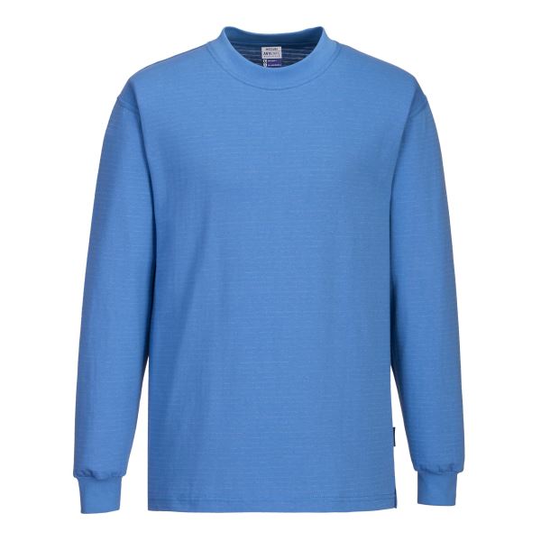 Hamilton Blue Anti-Static ESD T-Shirt L/S 