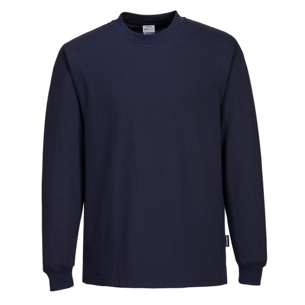 Navy Anti-Static ESD T-Shirt L/S 