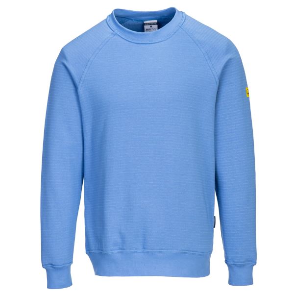 Hamilton Blue Anti-Static ESD Sweatshirt 