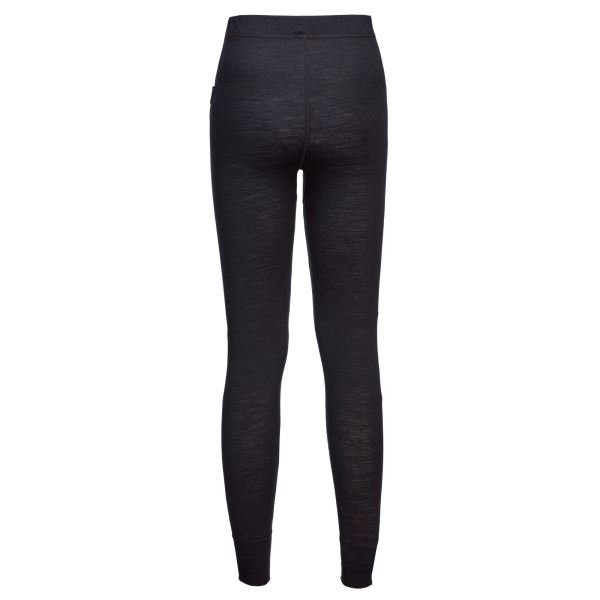 Black Merino Wool Baselayer Legging 