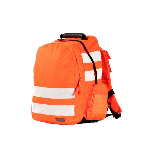 Portwest Orange Hi-Vis Rucksack 