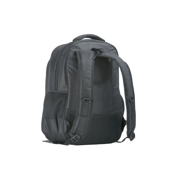 Black Triple Pocket Backpack 