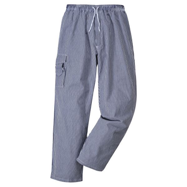 Blue Check Chester Chefs Trousers 