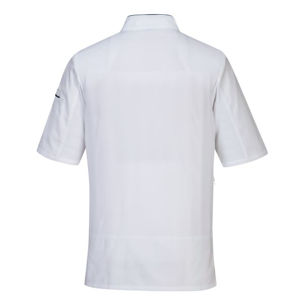 Portwest White Surrey Chefs Jacket S/S 