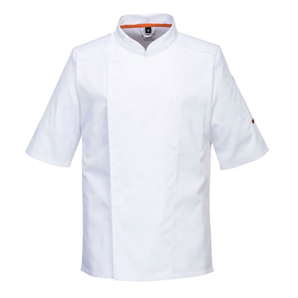 Portwest White Stretch Mesh Air Pro Short Sleeve Jacket 