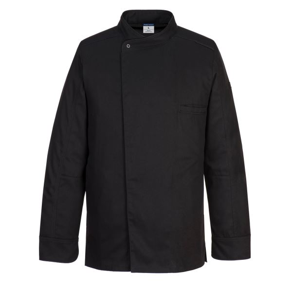 Black Surrey Chefs Jacket L/S 