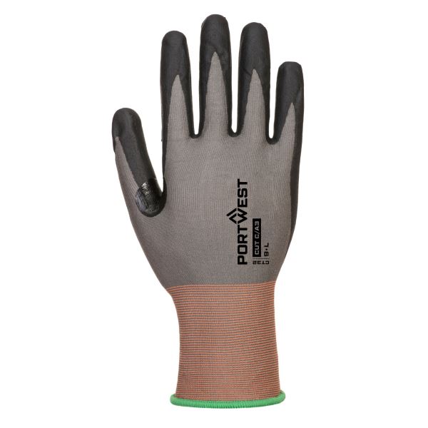 Grey/black CT Cut C18 Nitrile Glove 