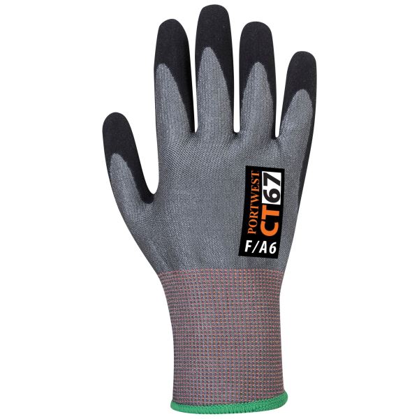 Portwest Grey Black CT Cut F13 Nitrile Glove 