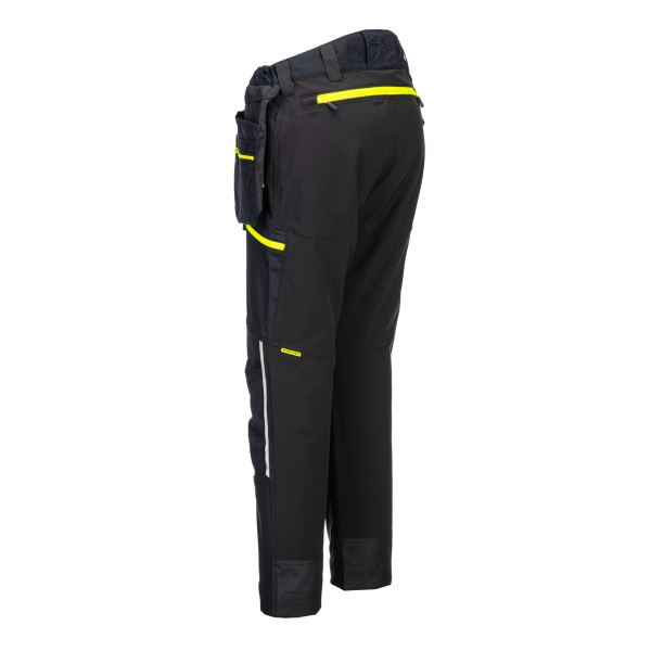 Black DX4 Detachable Holster Pocket Softshell Trousers 