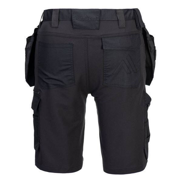 Portwest Black DX4 Craft Holster Shorts 