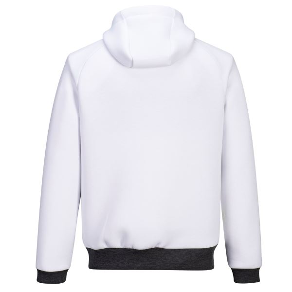 White DX4 Zipped Hoodie  