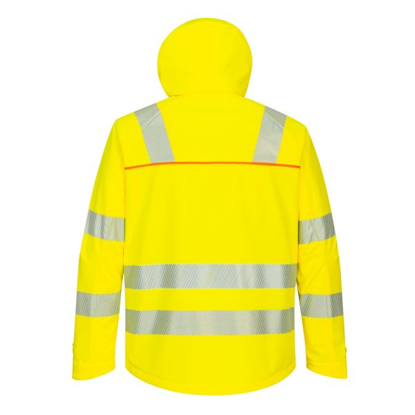 Yellow/black DX4 Hi-Vis Softshell (3L) 