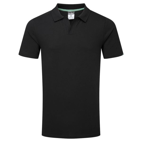 Black Organic Cotton Recyclable Polo Shirt 