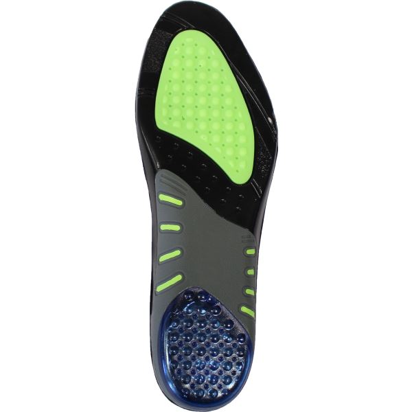 Black/green Gel Cushion & Arch Support Insole 