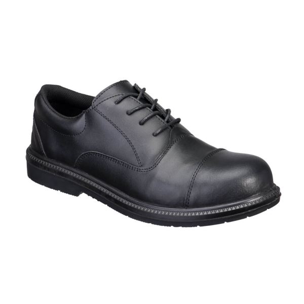 Black Steel Action Leather Executive Shoe S3 SR FO 