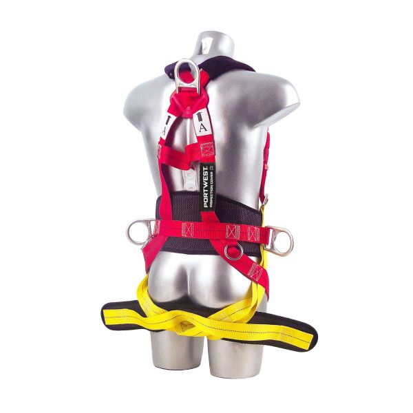 Red Portwest 3 Point Comfort Plus Harness 