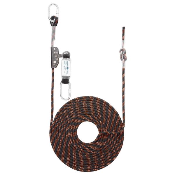 Black/orange 10m Rope Guided Fall Arrest 