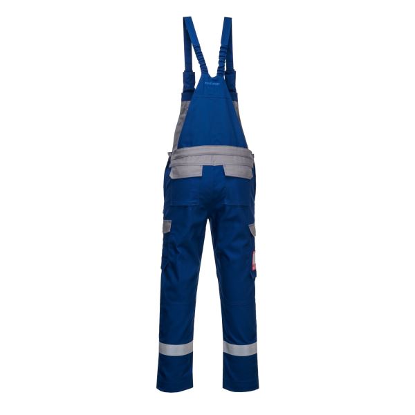 Royal Blue Bizflame Industry Two Tone Bib and Brace 