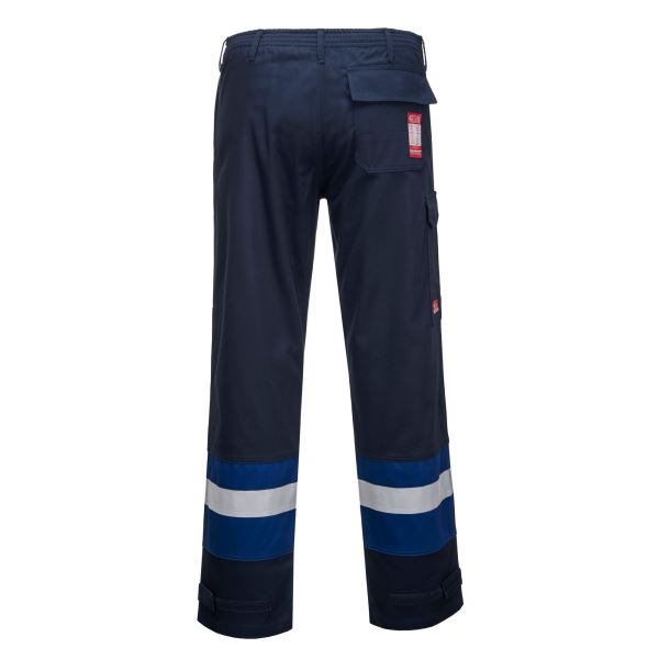 Navy/royal Bizflame Work Trousers 