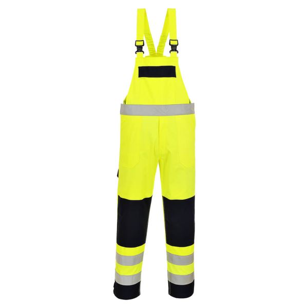 Yellow/navy Hi-Vis Multi-Norm Bib and Brace 