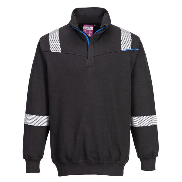 Black WX3 Flame Resistant Sweatshirt 