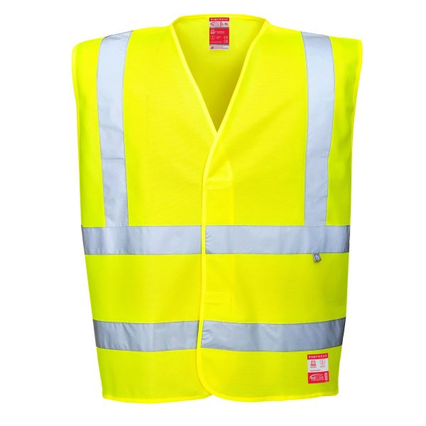 Yellow Hi-Vis Anti Static Vest - Flame Resistant 