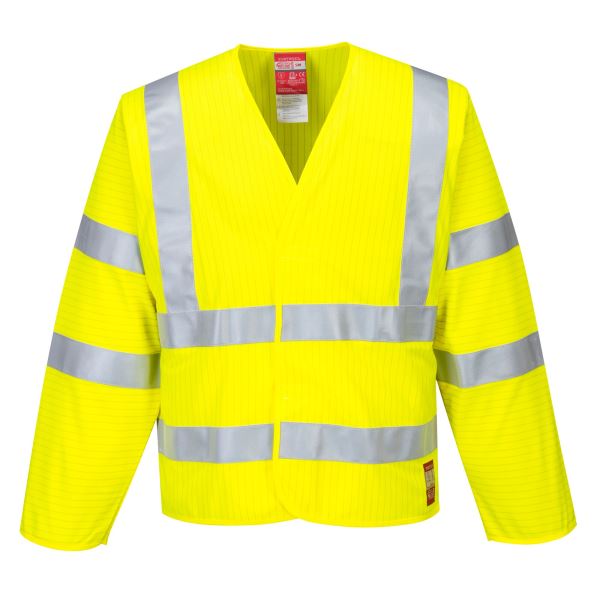 Yellow Hi-Vis Anti Static Jacket - Flame Resistant 