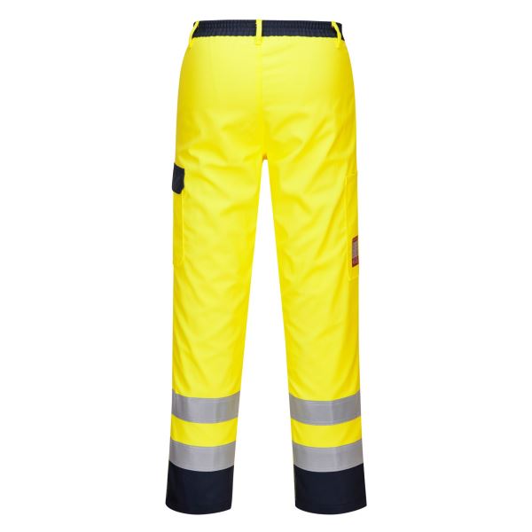 Yellow Bizflame Work Hi-Vis Trousers 