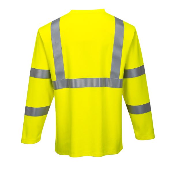 Yellow FR Hi-Vis Long Sleeve T-Shirt 