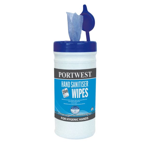 Blue Hand Sanitiser Wipes (200 Wipes) 