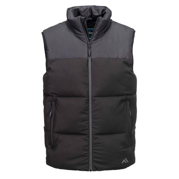 Portwest Black KX3 Insulated Baffle Bodywarmer 