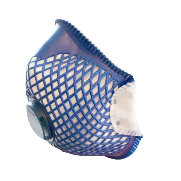 White ERGONET FFP2 Valved Dolomite Respirator (Pk10) 