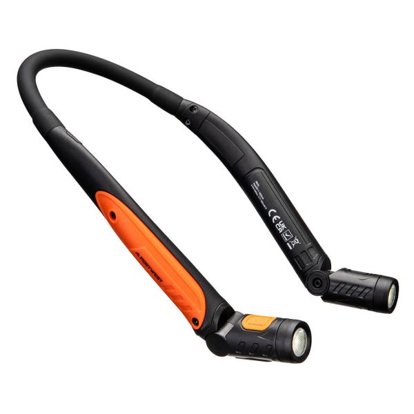 Black/orange USB Rechargeable LED Neck Light 