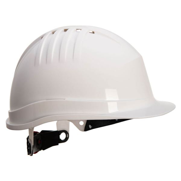 White Expertline Safety Helmet (Wheel Ratchet) 