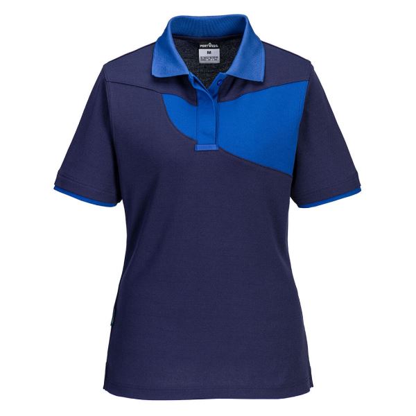 Navy/royal PW2 Women's Polo Shirt S/S 