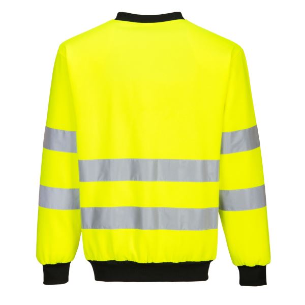 Yellow/black PW2 Hi-Vis Sweatshirt 