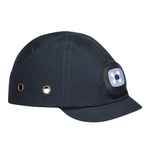 Navy USB Rechargeable LED Bump Cap 