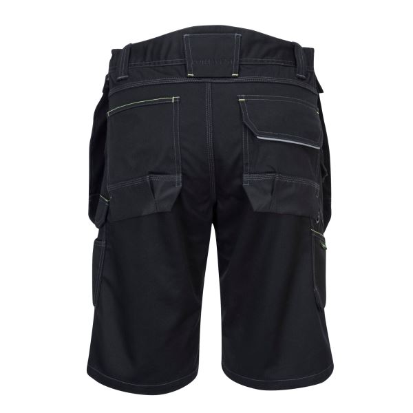 Portwest Black PW3 Holster Work Shorts 