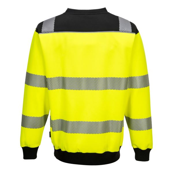 Yellow/black PW3 Hi-Vis Sweatshirt 