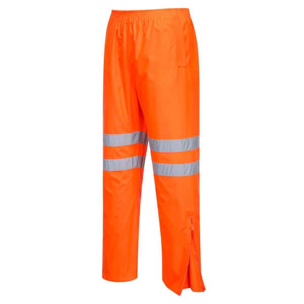 Orange Hi-Vis Breathable Rain Trousers 