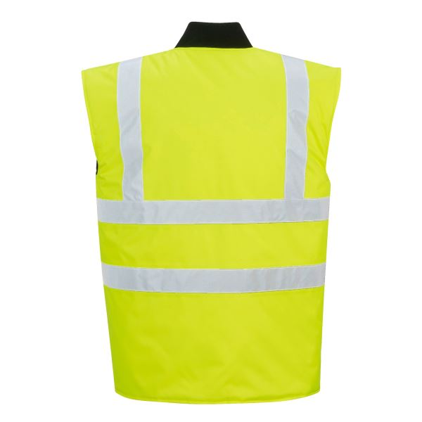 Yellow Hi-Vis Reversible Bodywarmer 