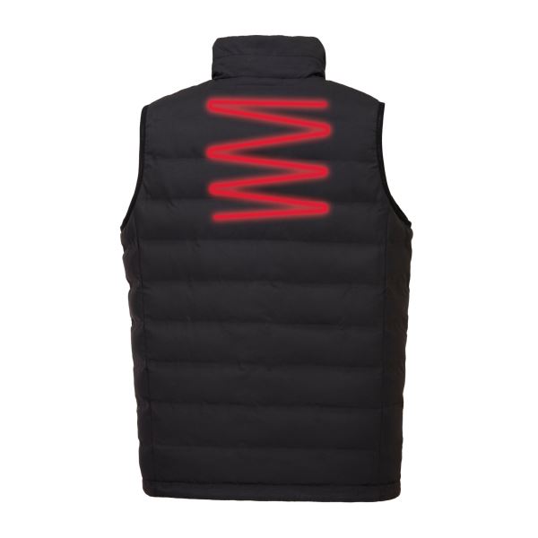 Black Ultrasonic Heated Tunnel Bodywarmer 