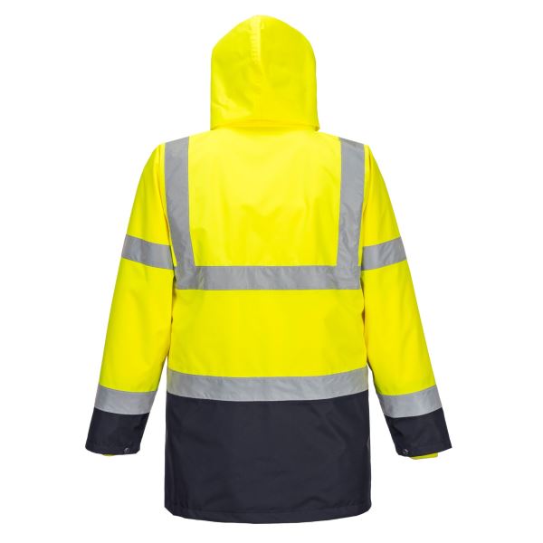 Yellow/navy Hi-Vis 5-in-1 Contrast Essential Jacket  